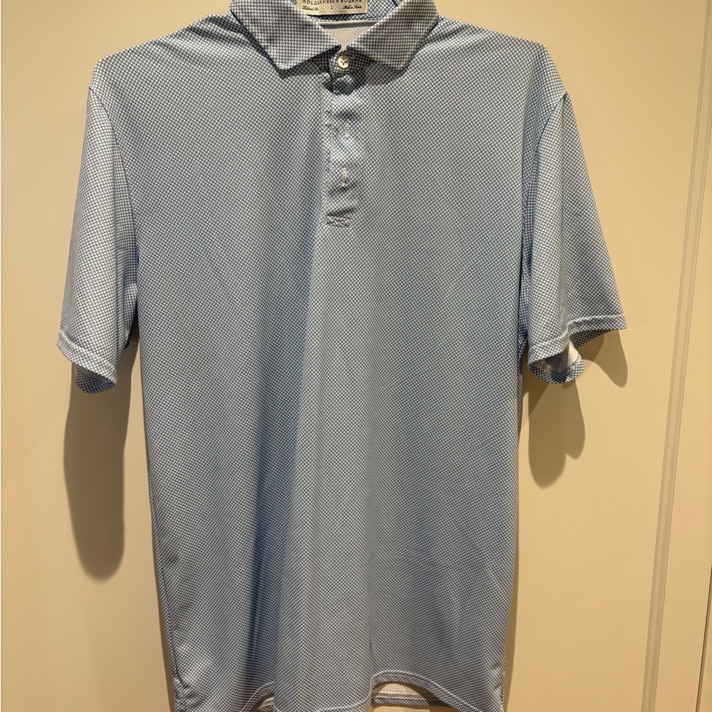 Classic Blue Polo Shirt with Short Sleeves